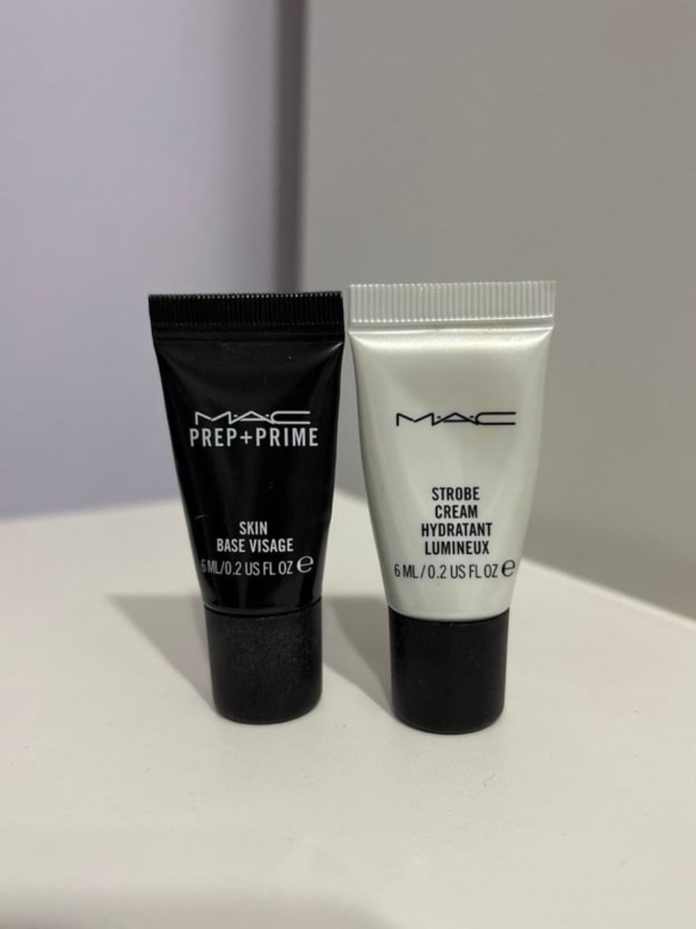 MAC Prep + Prime Skin Base Visage and MAC Strobe Cream Samples